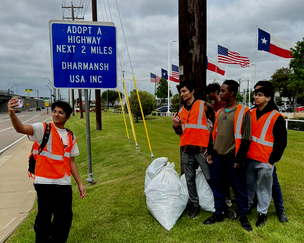 adopt-a-highway-dharmansh-volunteers-irving-texas