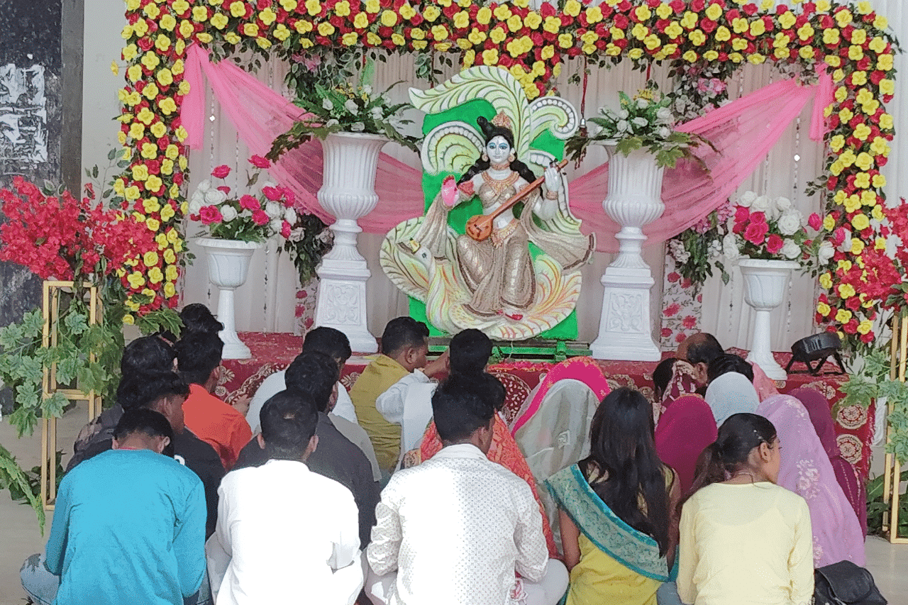 Saraswati Puja in Birsa College - Khunti - 2025